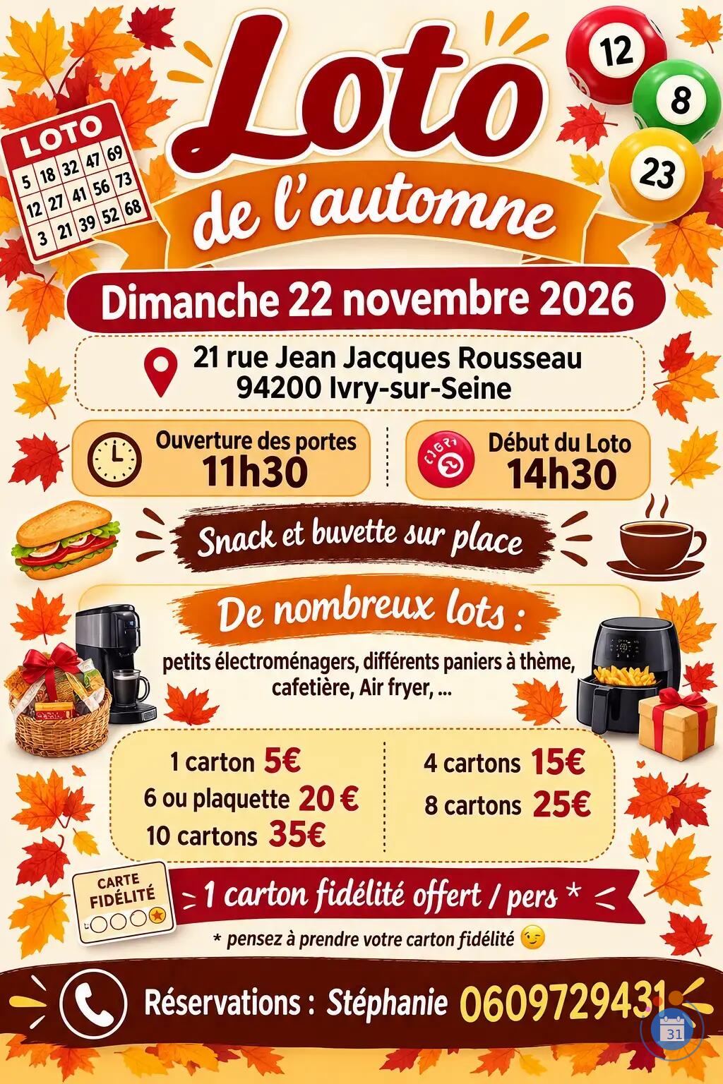 Image Loto de l'automne (photo 1)