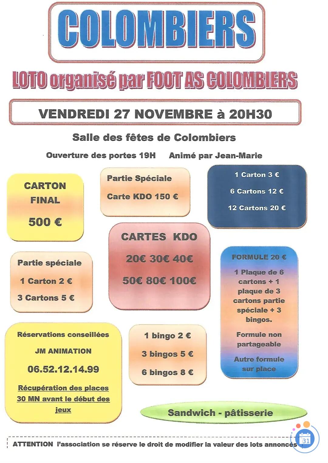 Image FOOT COLOMBIERS (photo 1)