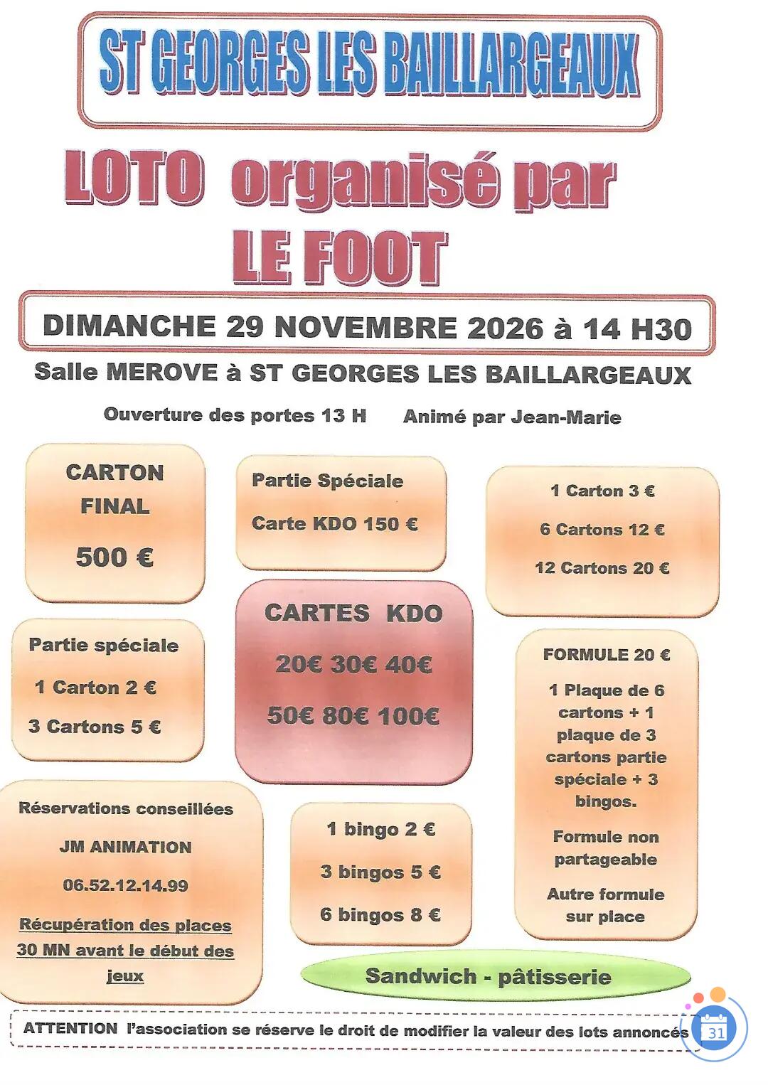Image FOOT ST GEORGES LES BAILLARGEAUX (photo 1)