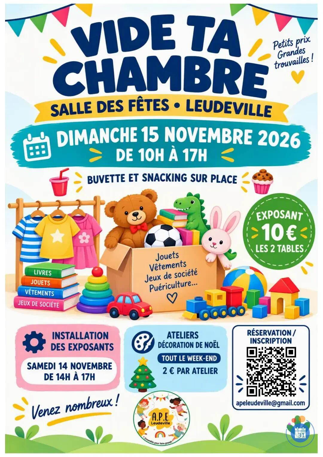 Image Vide ta chambre: 3e édition à Leudeville (91) (photo 1)