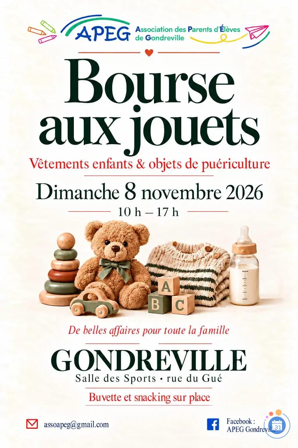 Image Bourse aux jouets, vêtements et affaires de puériculture (photo 1)