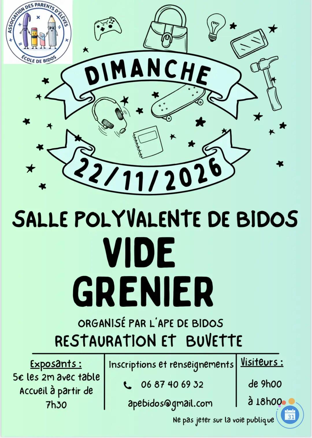 Image VIDE GRENIER (photo 1)