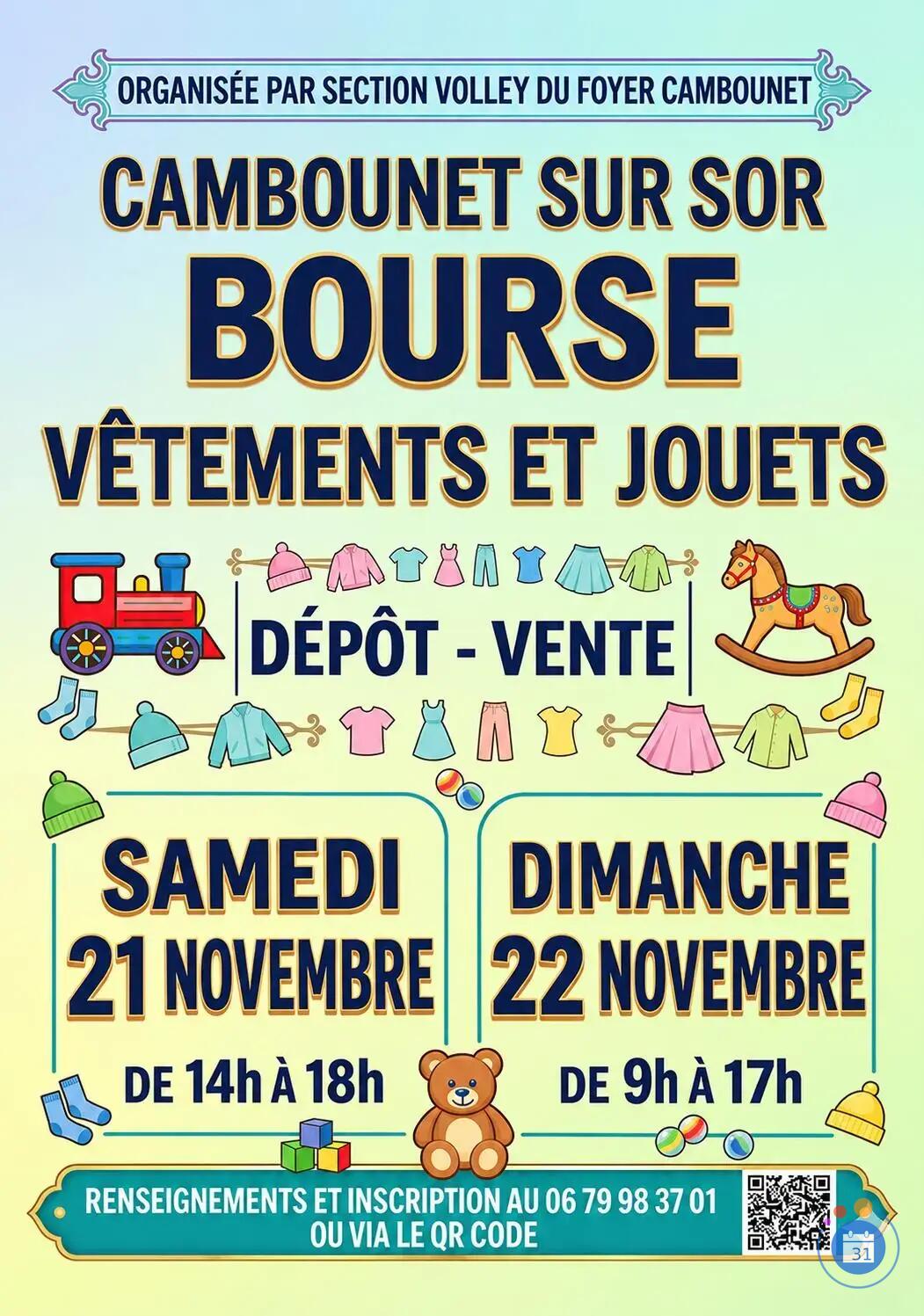 Image BOURSE AUX VETEMENTS ET JOUETS AUTOMNE-HIVER (photo 1)
