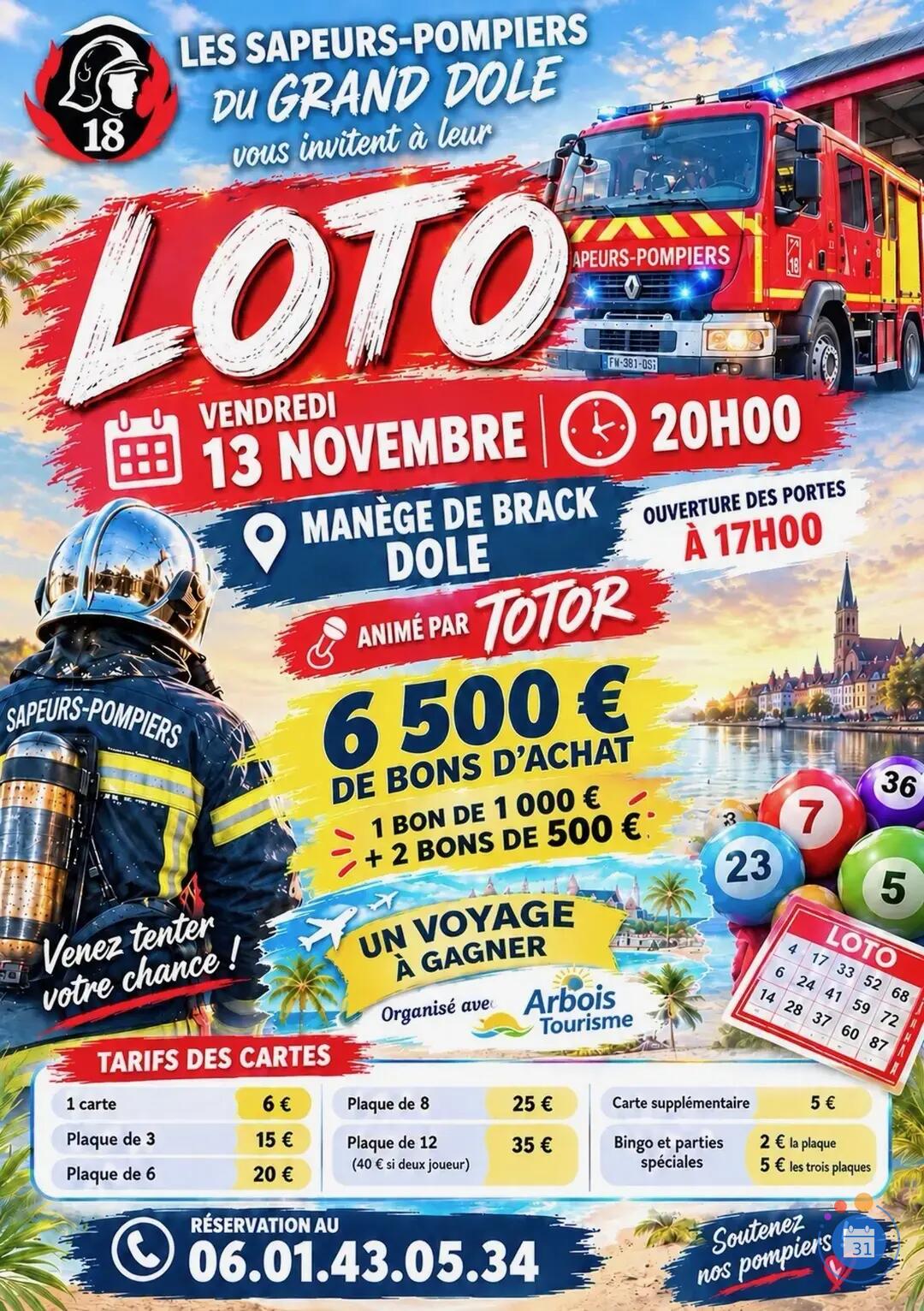 Image loto des pompiers du Grand Dole (photo 1)
