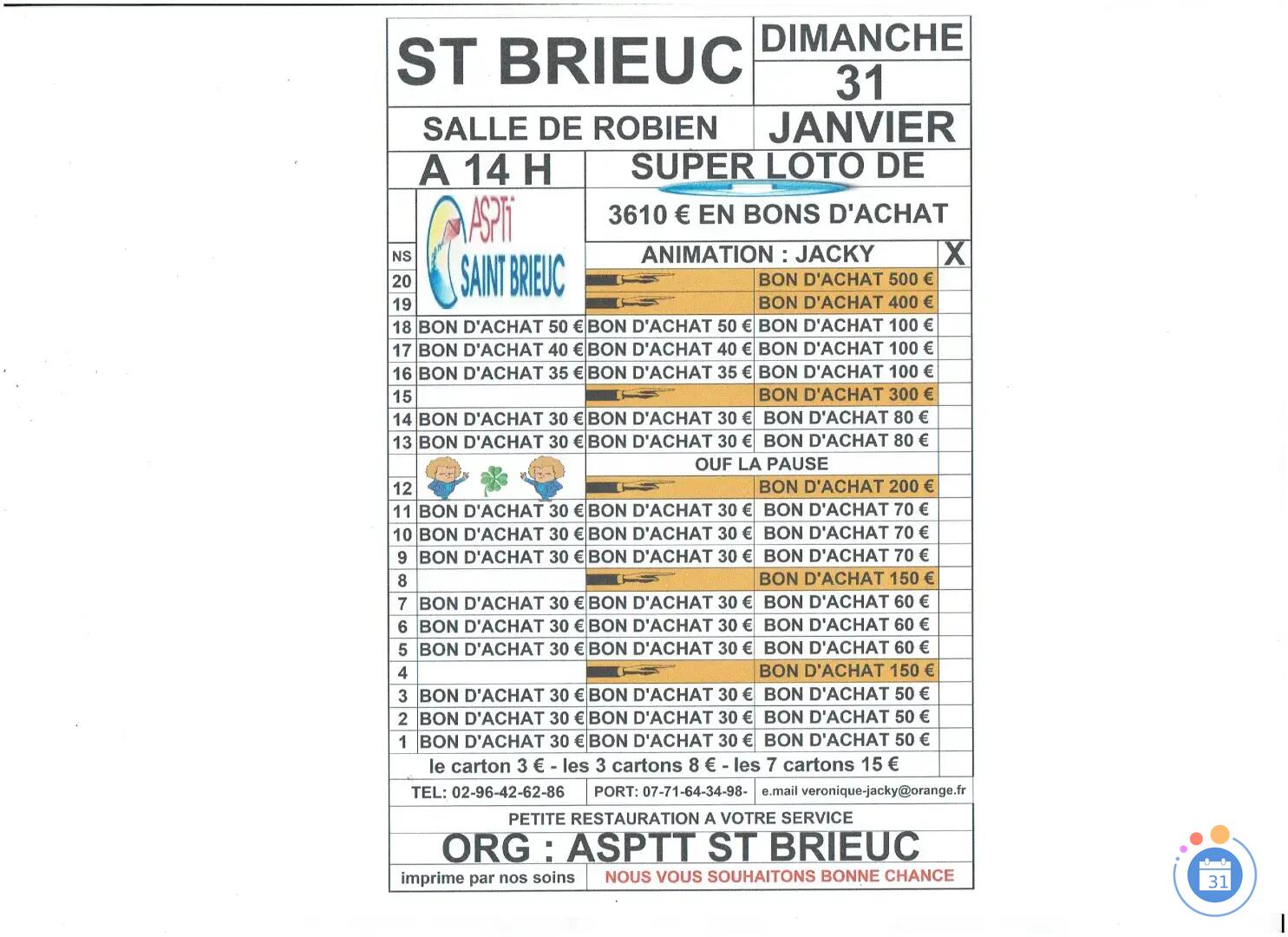 Image LOTO DOTE DE 3610€ ANIME PAR JACKY (photo 1)