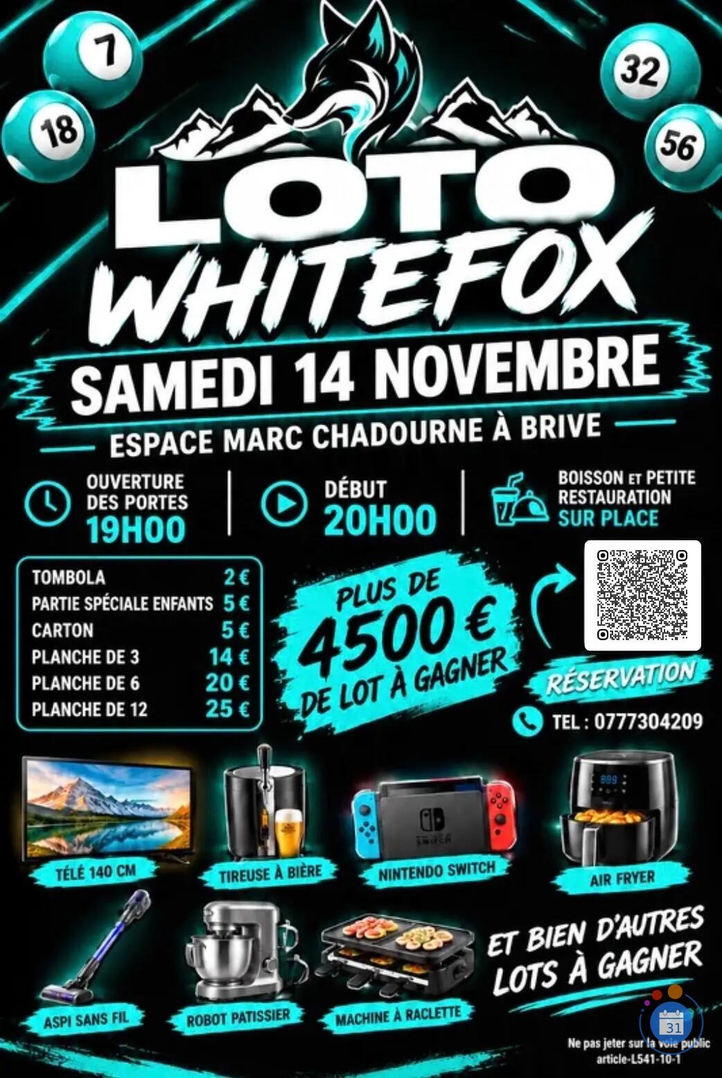 Image Loto WHITEFOX (photo 1)