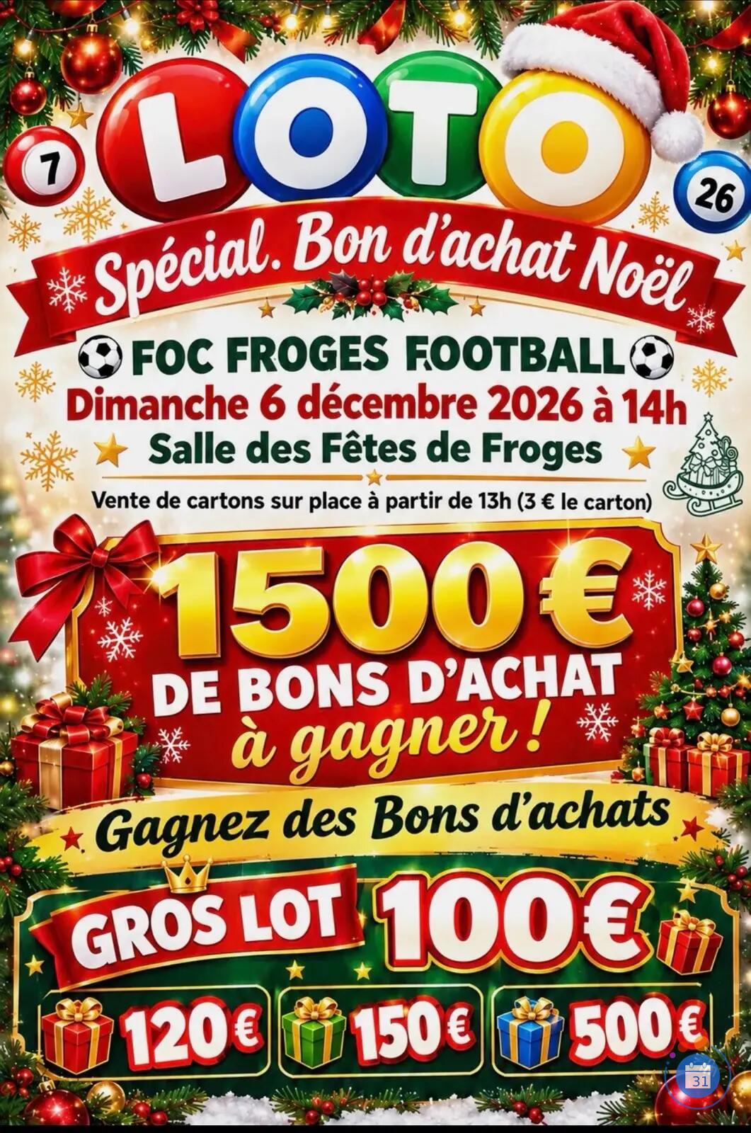 Image loto foc froges football (photo 2)