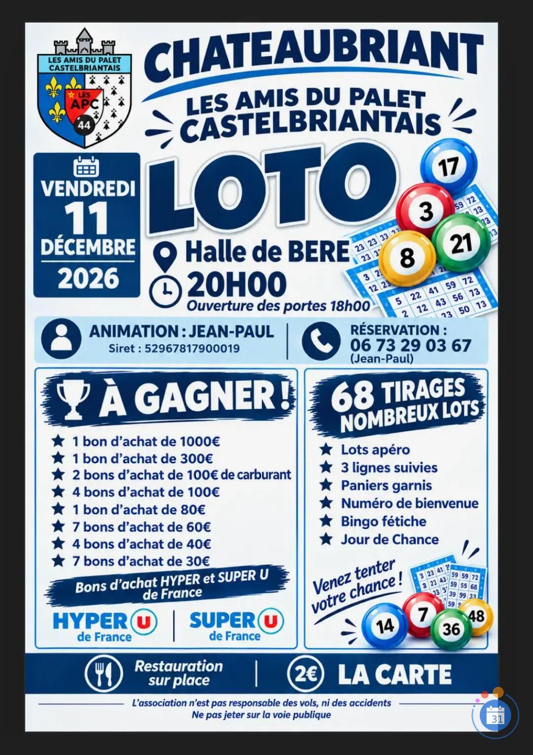 Image Loto Animé par Jean Paul (photo 1)