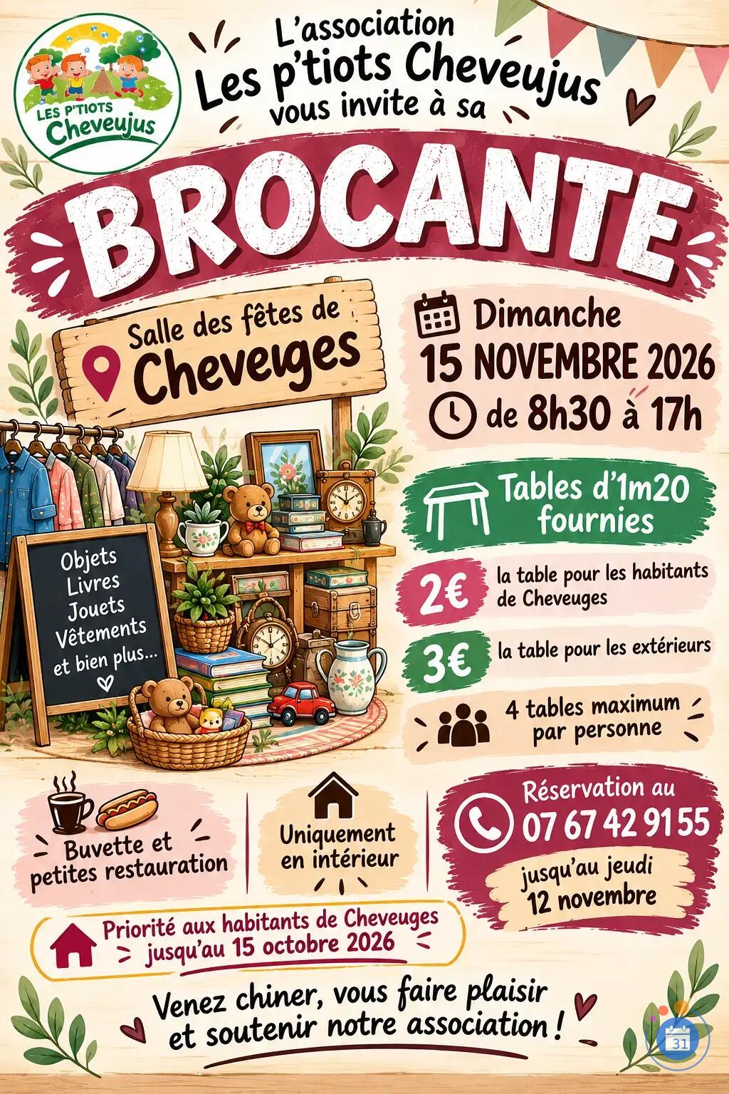 Image Brocante en salle à Cheveuges (photo 1)