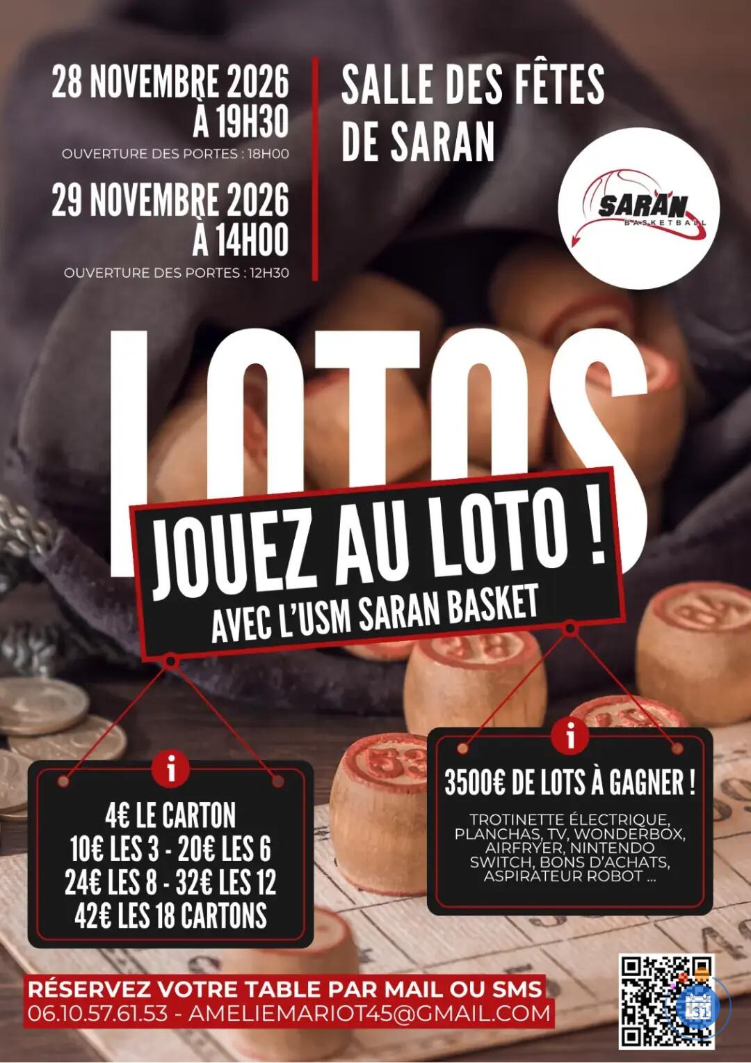 Image LOTO de l'USM Saran Basket (photo 1)