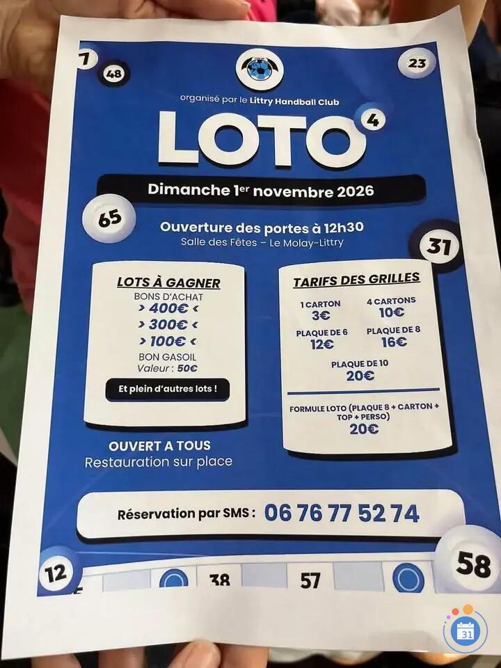 Image Loto du Hand Ball (photo 1)