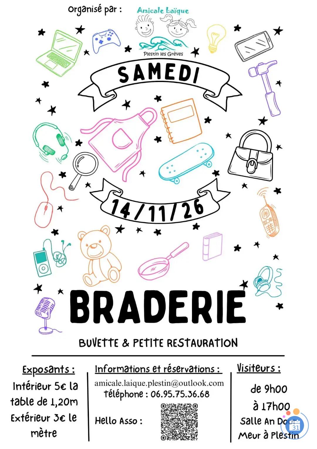 Image Braderie Amicale Laïque Ecole Plestin Les Grèves (photo 1)