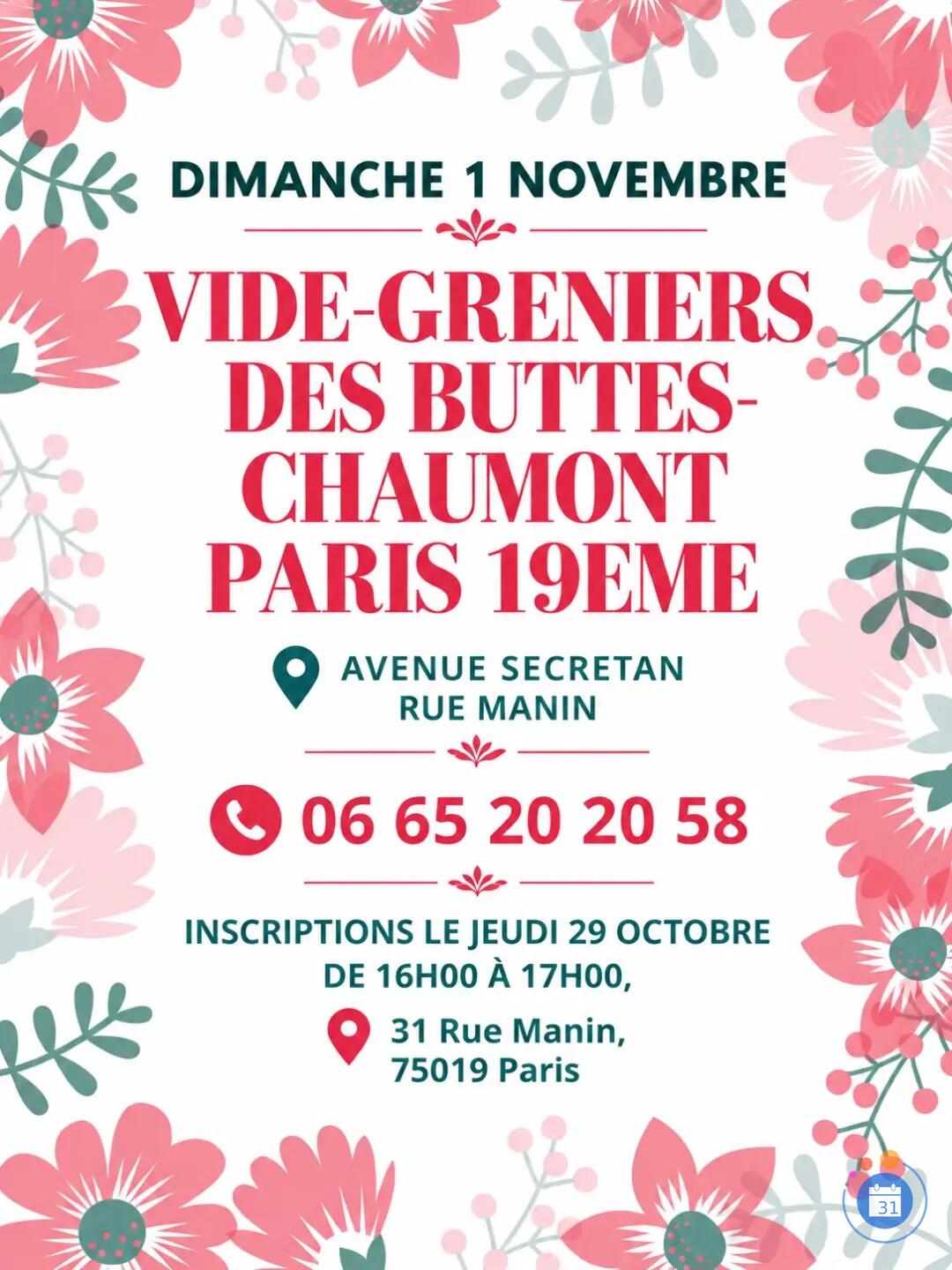 Image Vide - Grenier Des Buttes - Chaumont Paris 19 Eme ( Av Secrétan Rue Manin ) (photo 1)