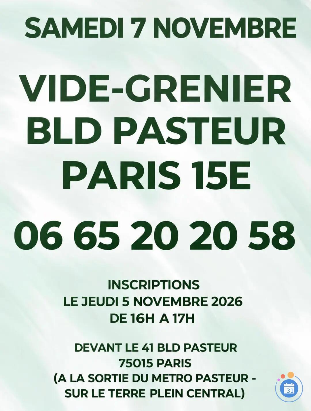 Image Vide - Grenier Bld Pasteur Paris 15eme (photo 1)