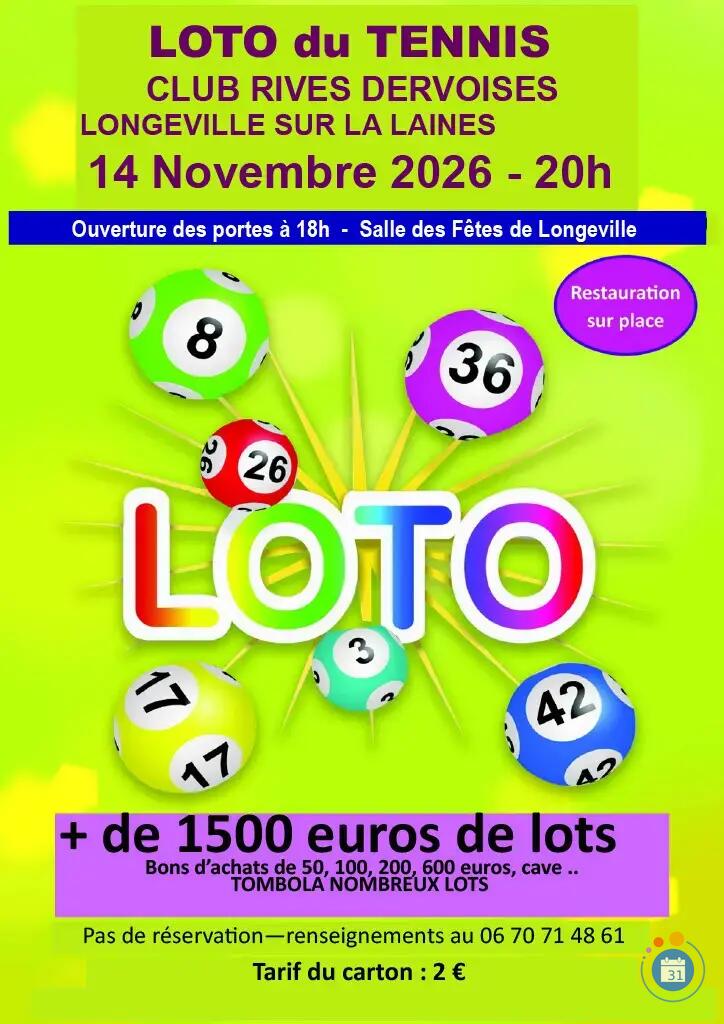 Image Loto du Tennis Club Rives Dervoises (photo 1)