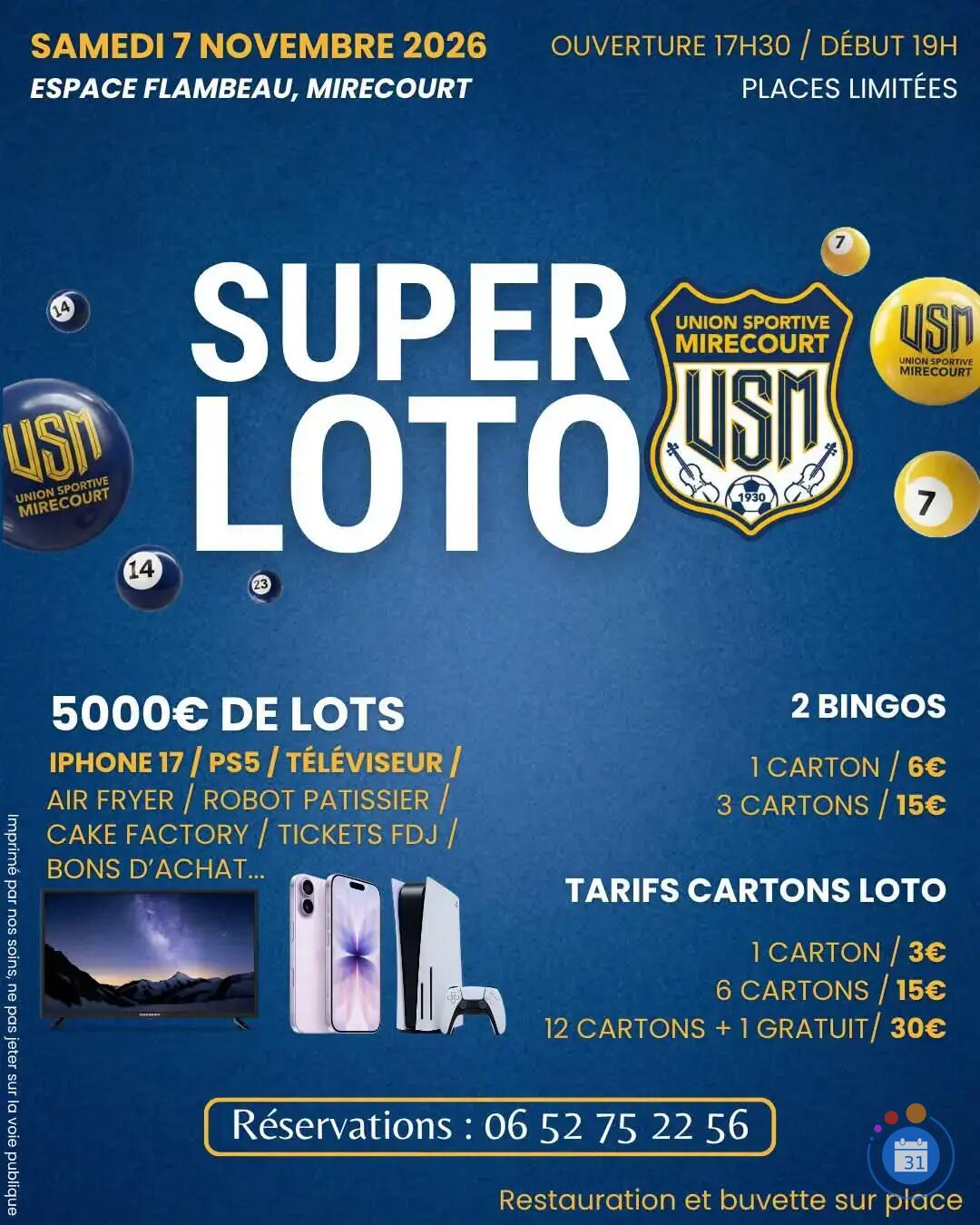 Image Loto de l'US Mirecourt (photo 1)