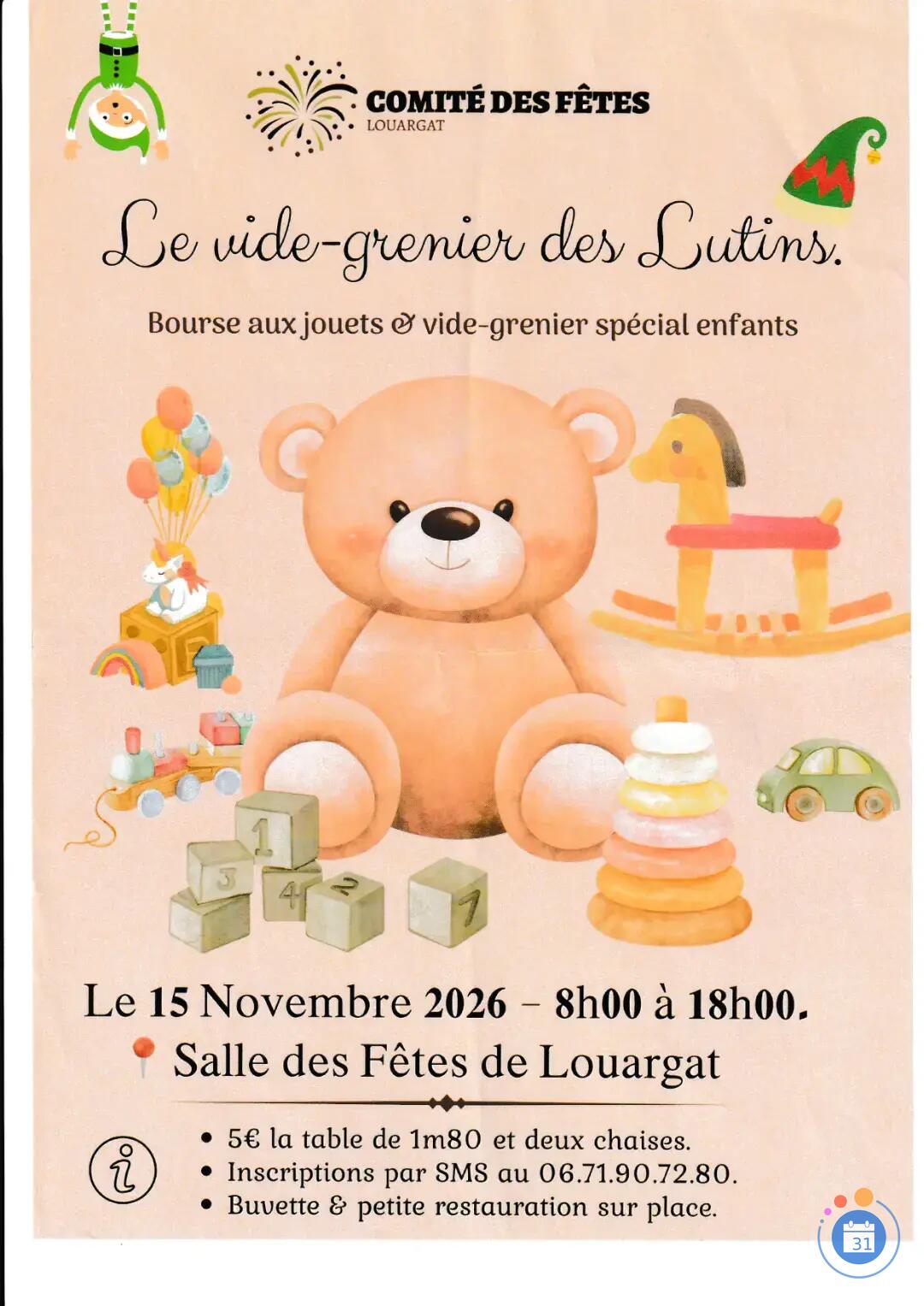 Image Bourse aux jouets et vide grenier spécial enfants (photo 1)