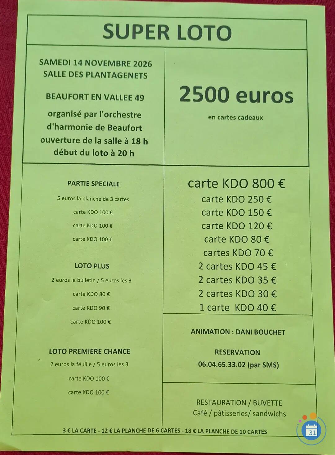 Image Super loto animation Dani (photo 1)