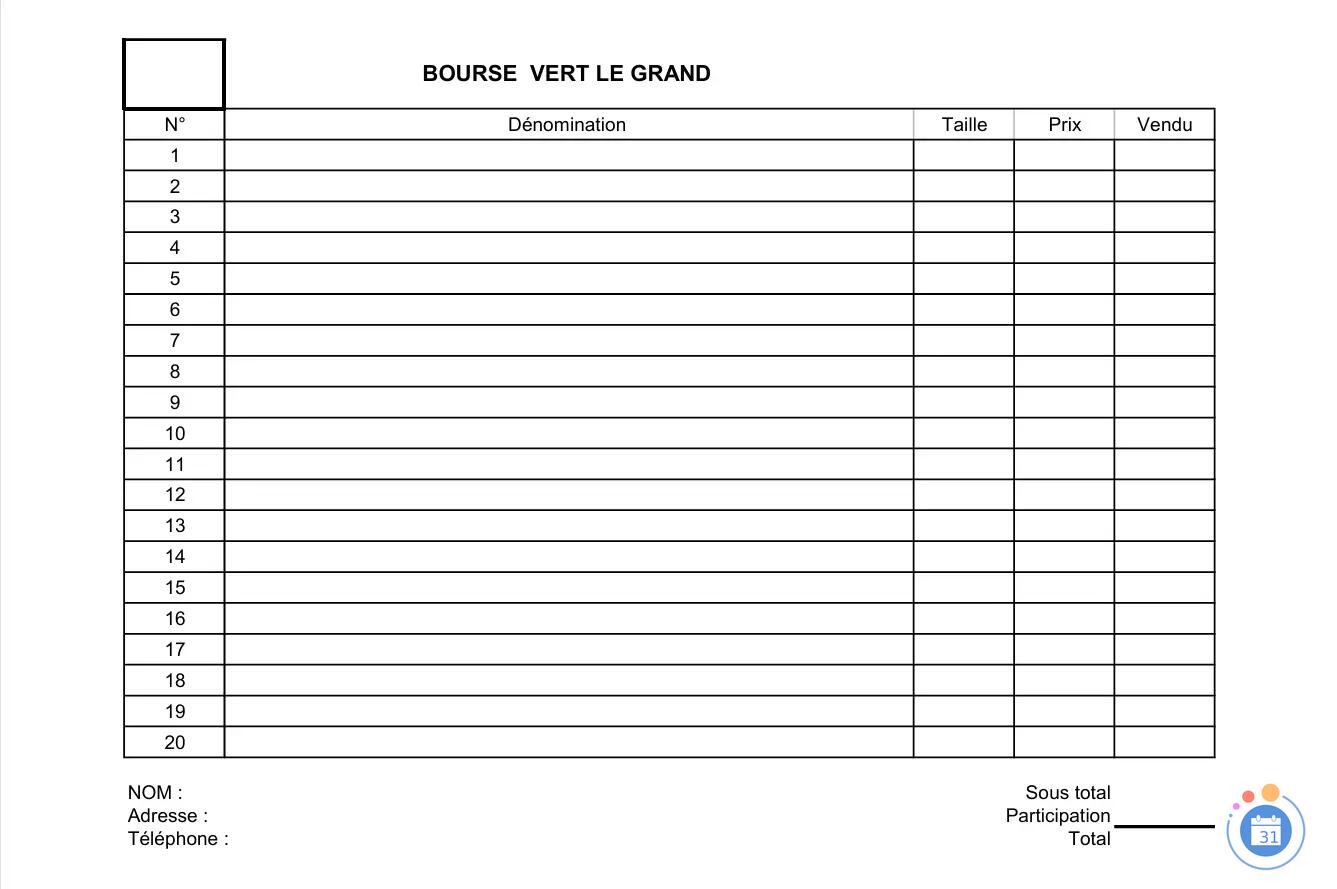 Image BOURSE AUX VETEMENTS (photo 2)