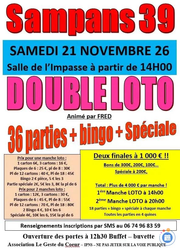 Image Double loto Animé par FRED (photo 1)