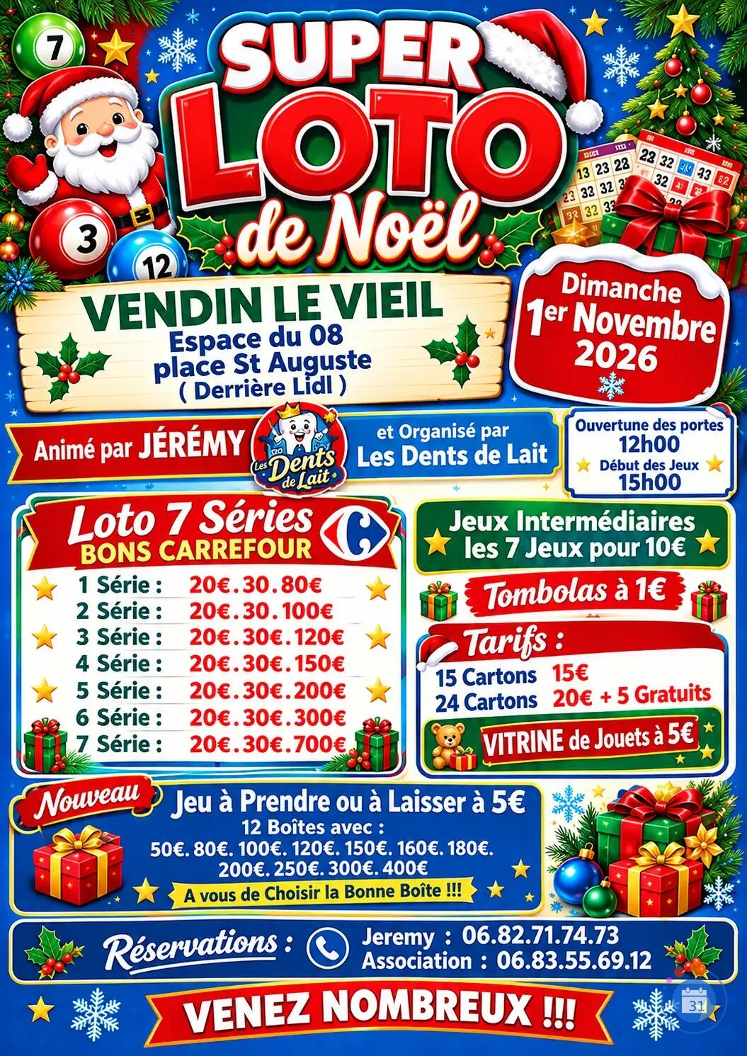 Image SUPER LOTO DE NOËL ET SA VITRINE À 500€ (photo 1)