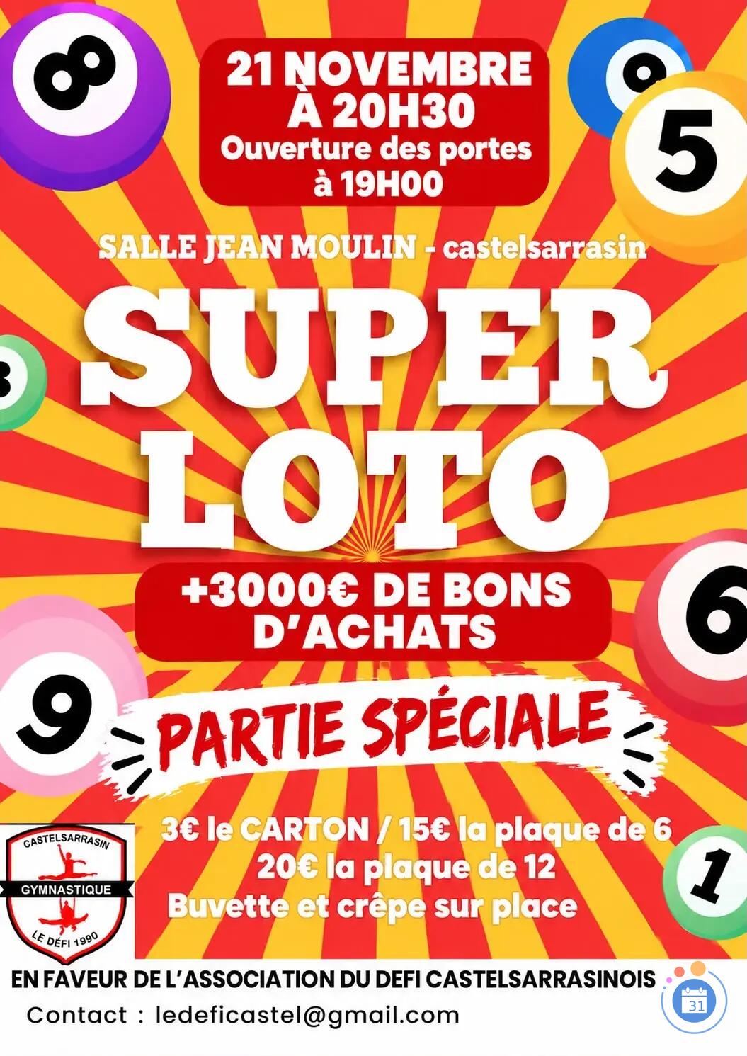 Image Le Loto du Défi Castel (photo 1)