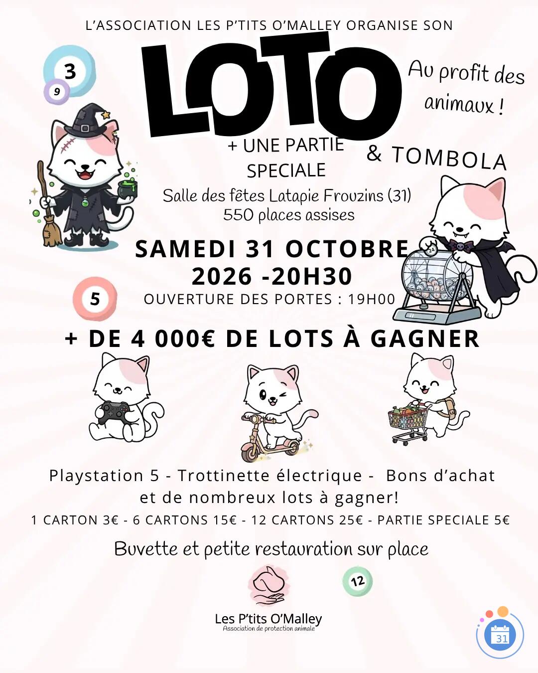 Image Loto Caritatif Les P'tits O'Malley (photo 1)