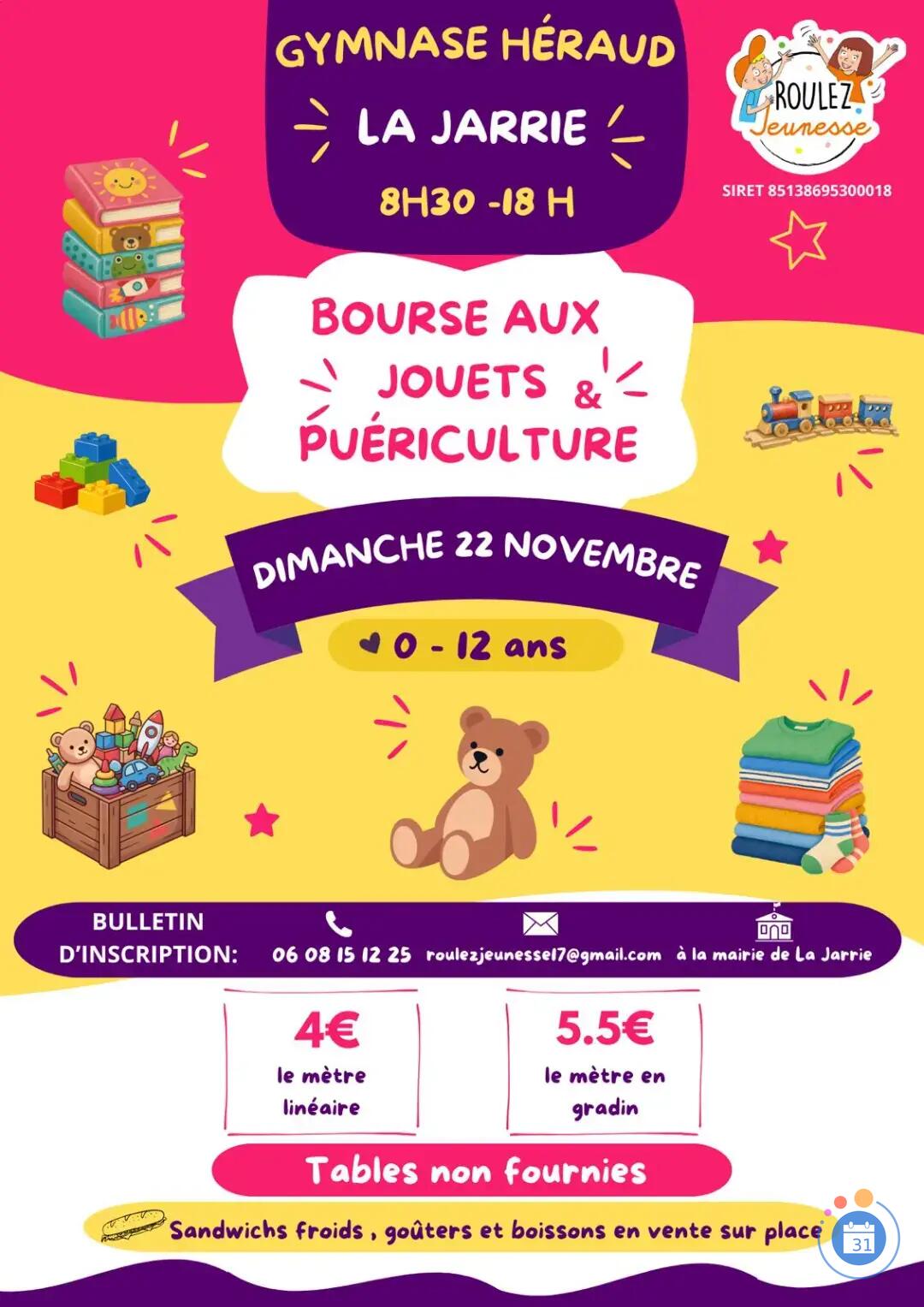 Image BOURSE AUX JOUETS & PUERICULTURE (photo 1)