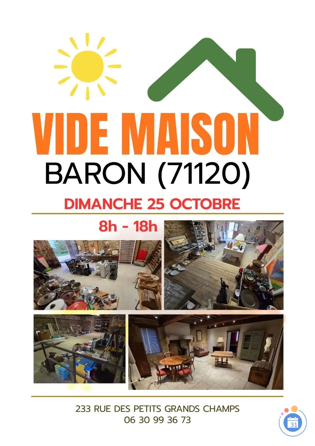 Image VIDE MAISON BARON DIM. 25 OCT (photo 1)