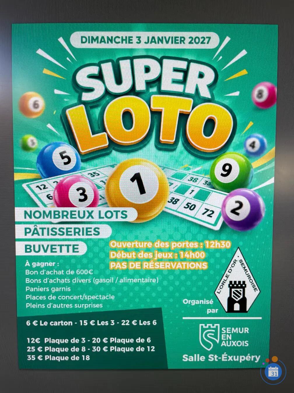 Image LOTO DE L'ORLE D'OR SEMUROISE (photo 1)
