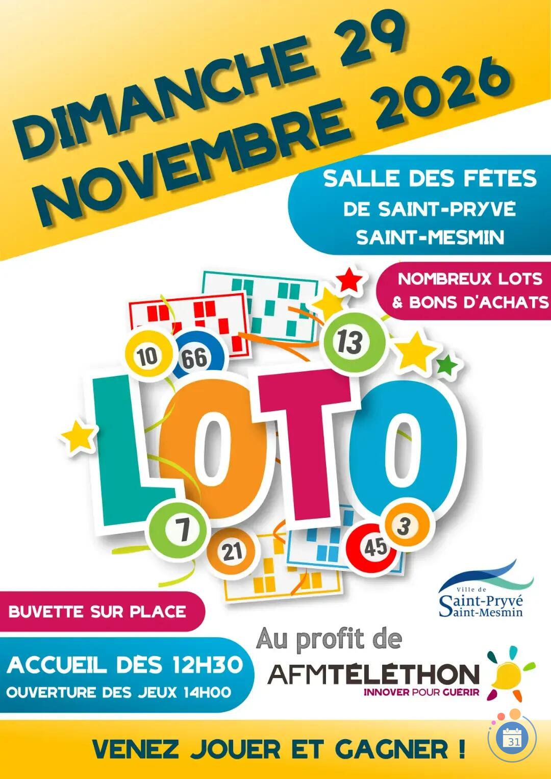 Image Loto au profit du Téléthon (photo 1)
