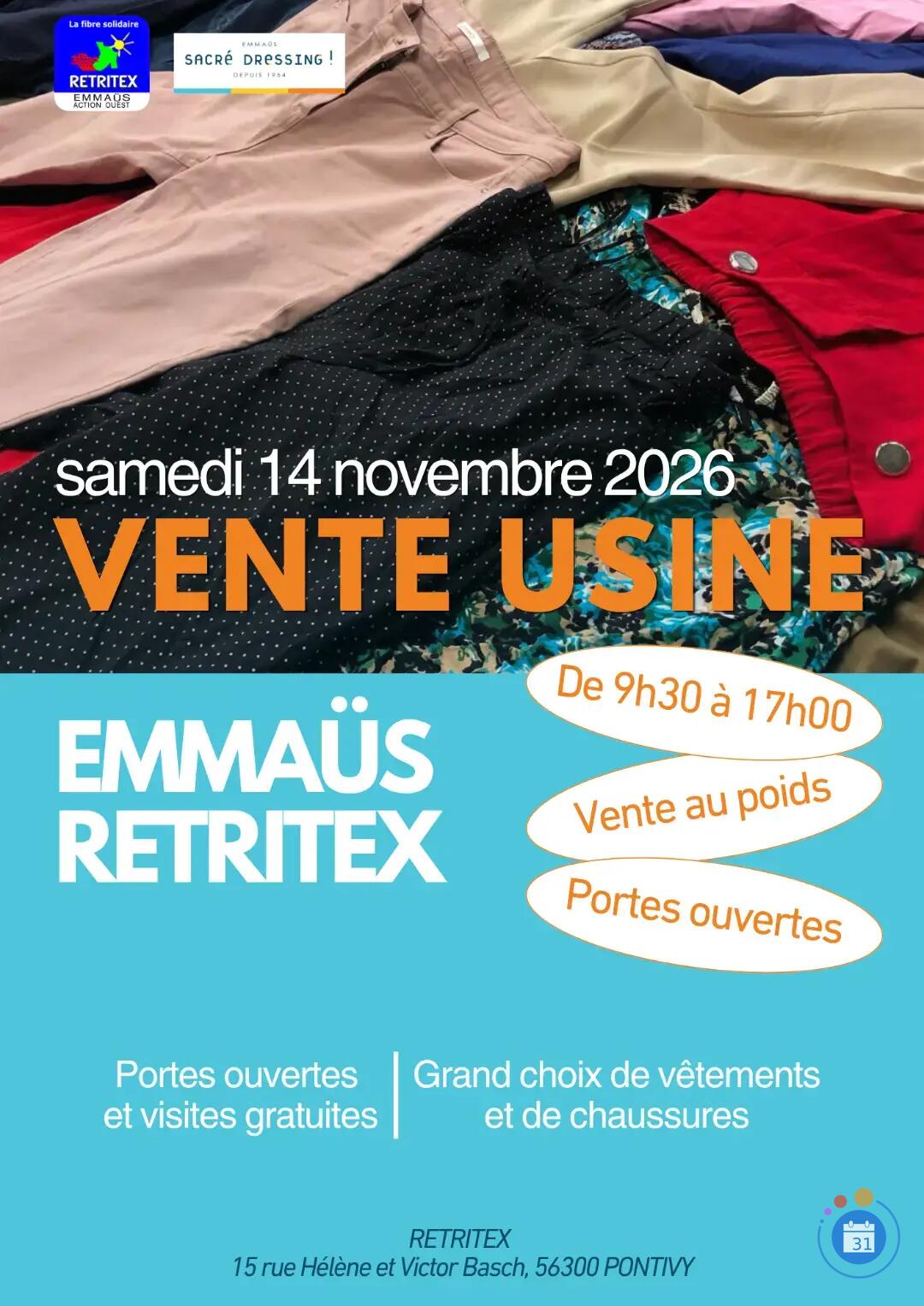 Image Vente usine et portes ouvertes à Retritex (photo 1)