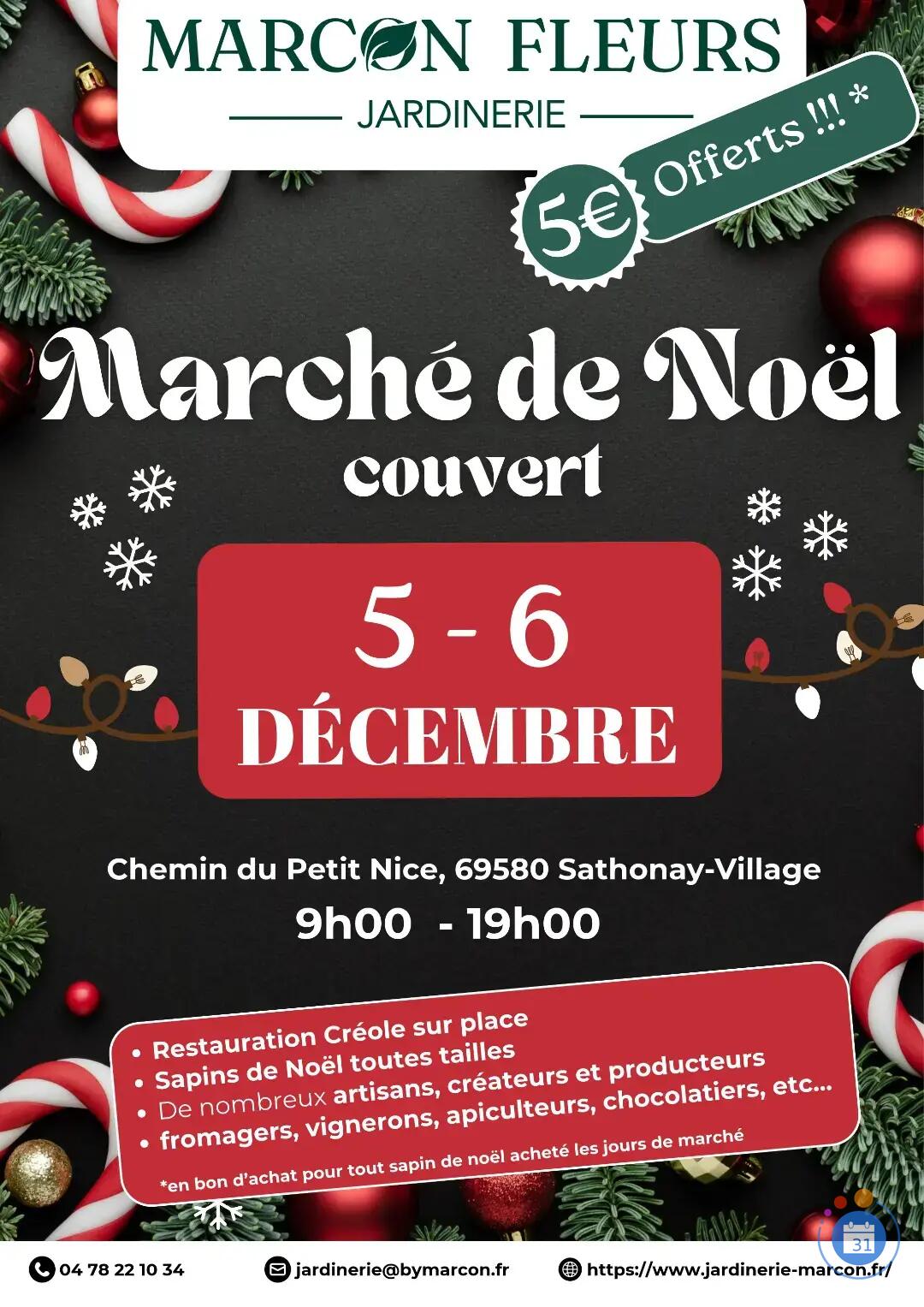 Image Marché de Noel à la Jardinerie Marcon Fleurs (photo 1)