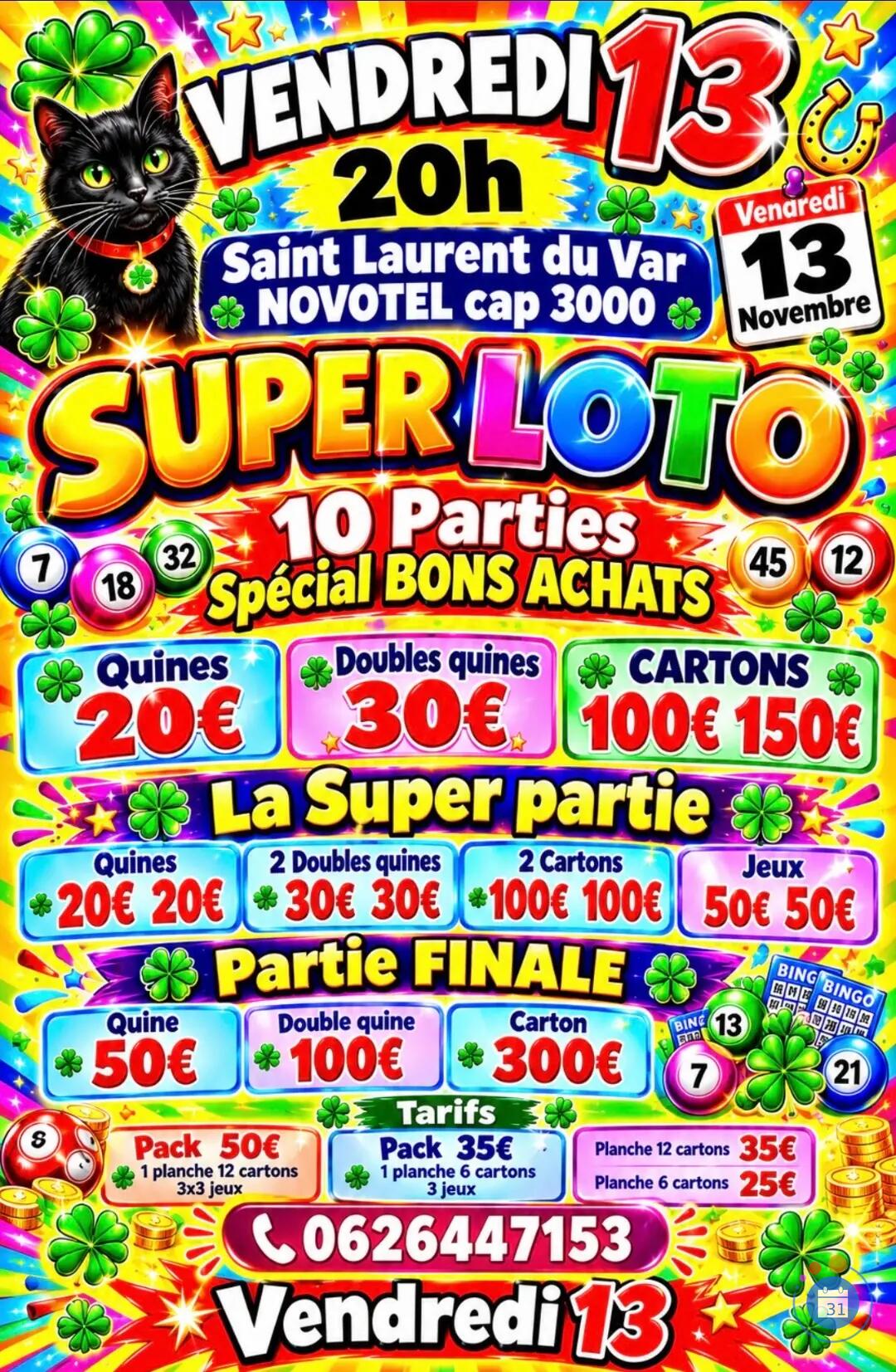 Image LOTO Vendredi 13 BONS ACHATS (photo 1)