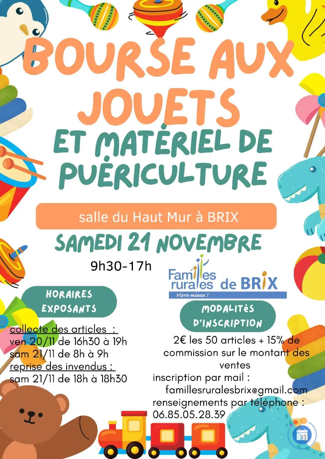 Image Bourse aux jouets et matériel de puériculture (photo 1)