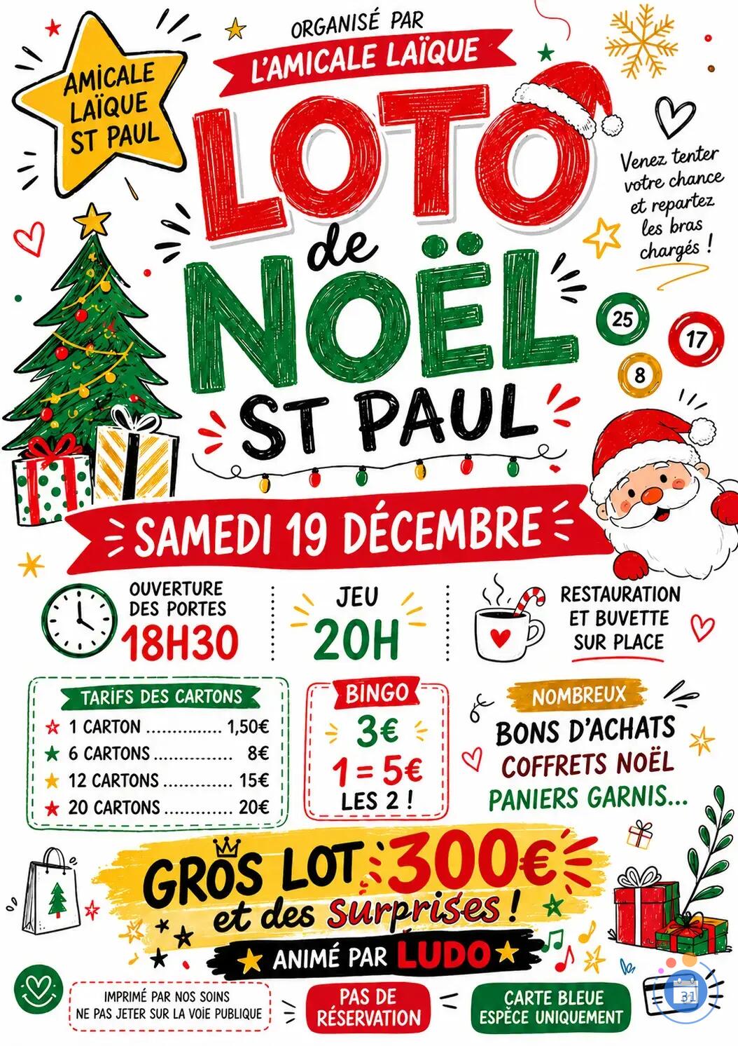 Image Loto Bingo de Noël (photo 1)