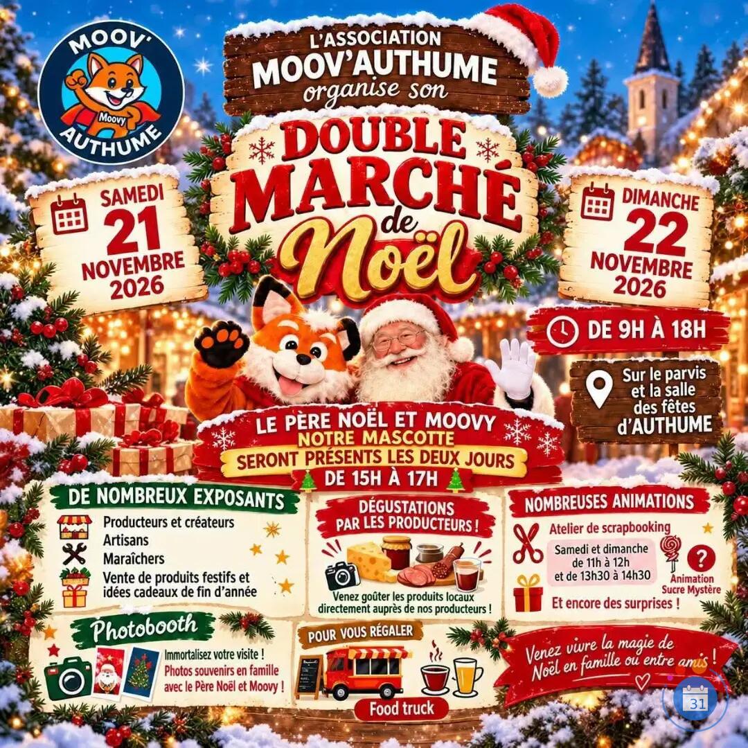 Image L'association Moov'Authume organise son double marché de Noël (photo 1)