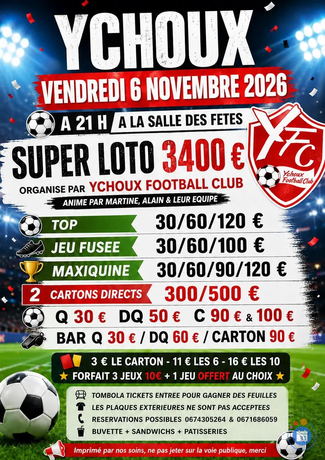 Image Super loto du Club de Football d'Ychoux (photo 1)