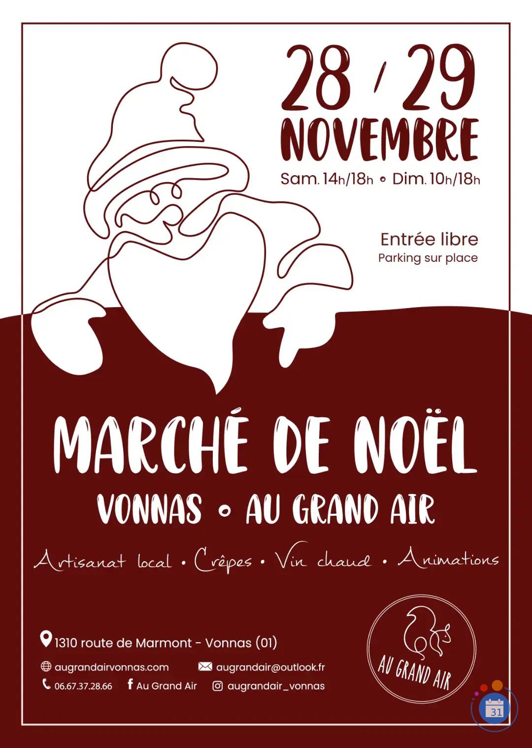 Image Marché de Noël d'Au Grand Air à Vonnas ★ 5ème édition (photo 1)