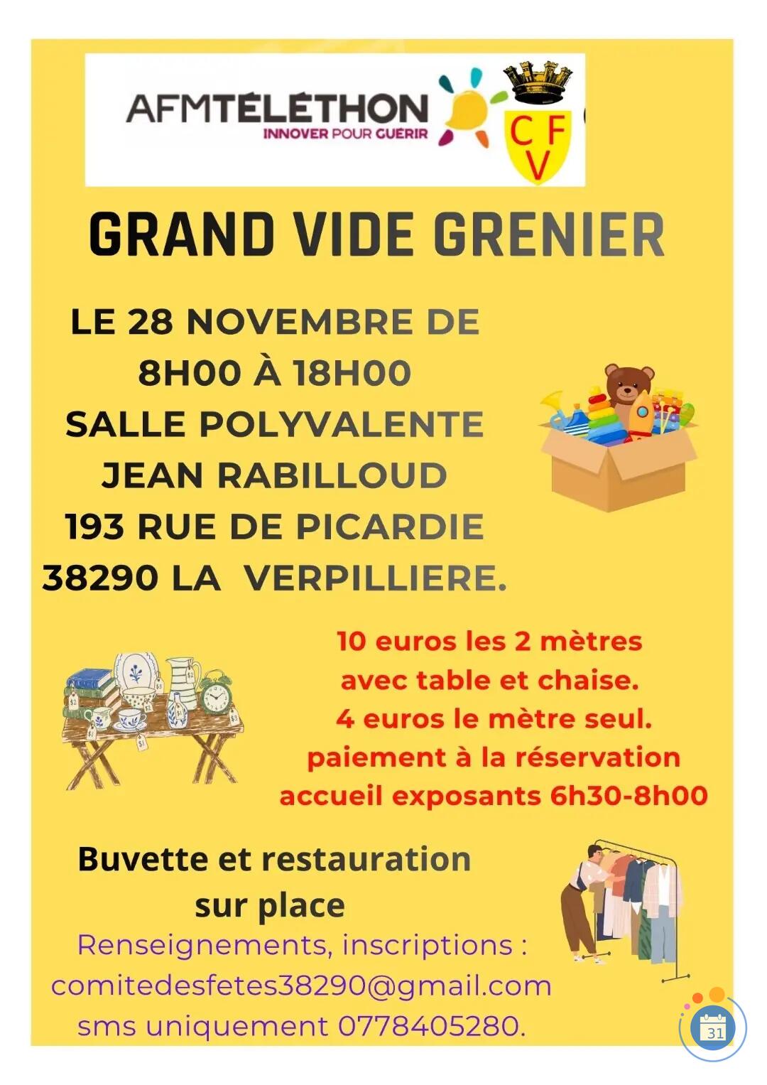 Image Vide grenier du telethon (photo 1)