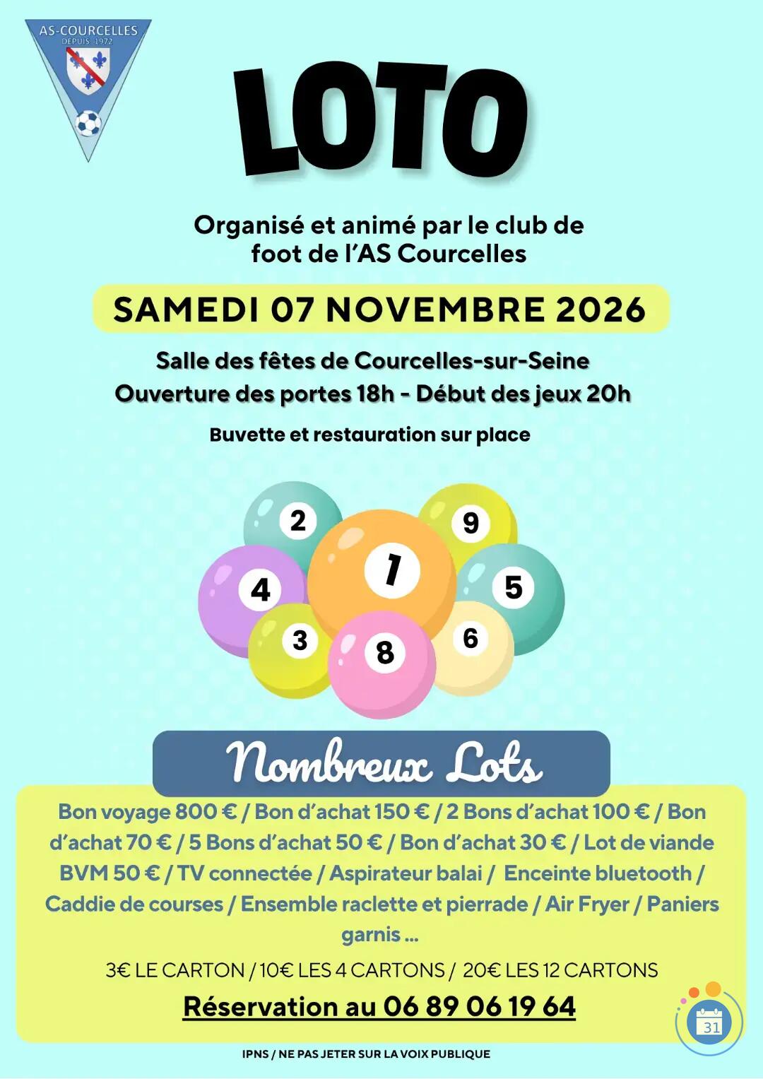 Image Loto de l'AS Courcelles (photo 1)