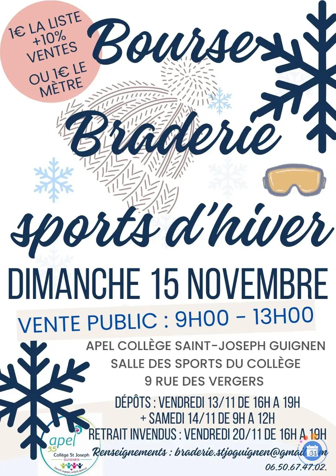 Image BOURSE/BRADERIE SPORTS D’HIVER (photo 1)