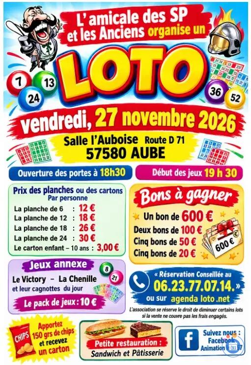 Image Loto des sapeurs pompiers (photo 1)