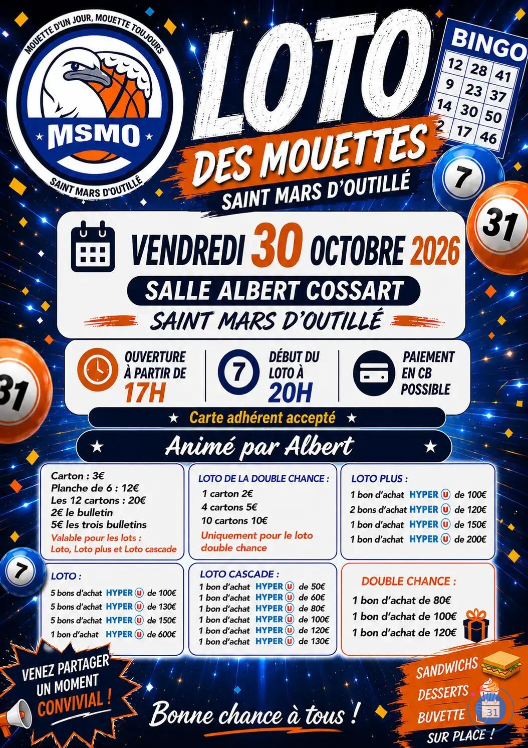 Image Grand loto MSMO les Mouettes (photo 1)