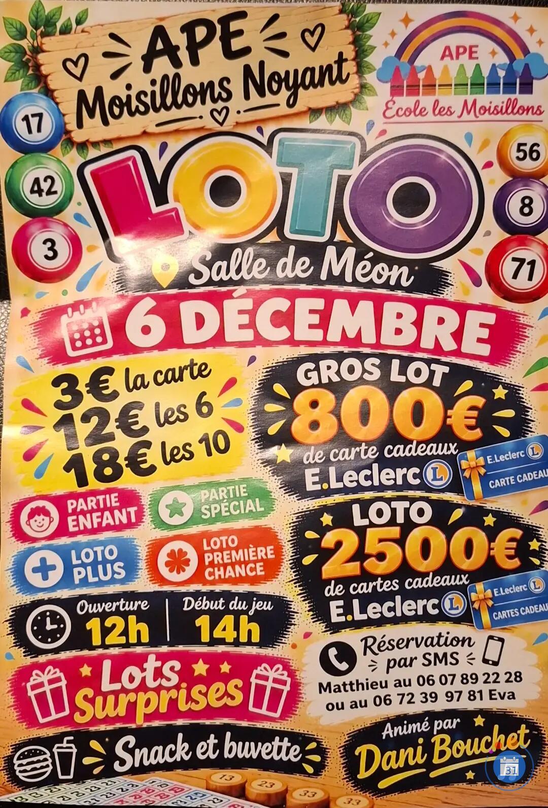 Image Super loto animation Dani Bouchet (photo 1)