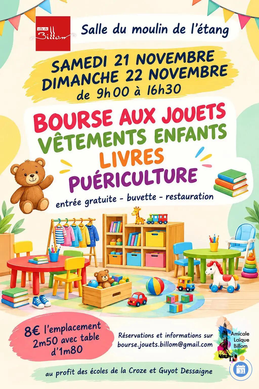 Image Bourse aux jouets et aux vêtements Billom (photo 1)