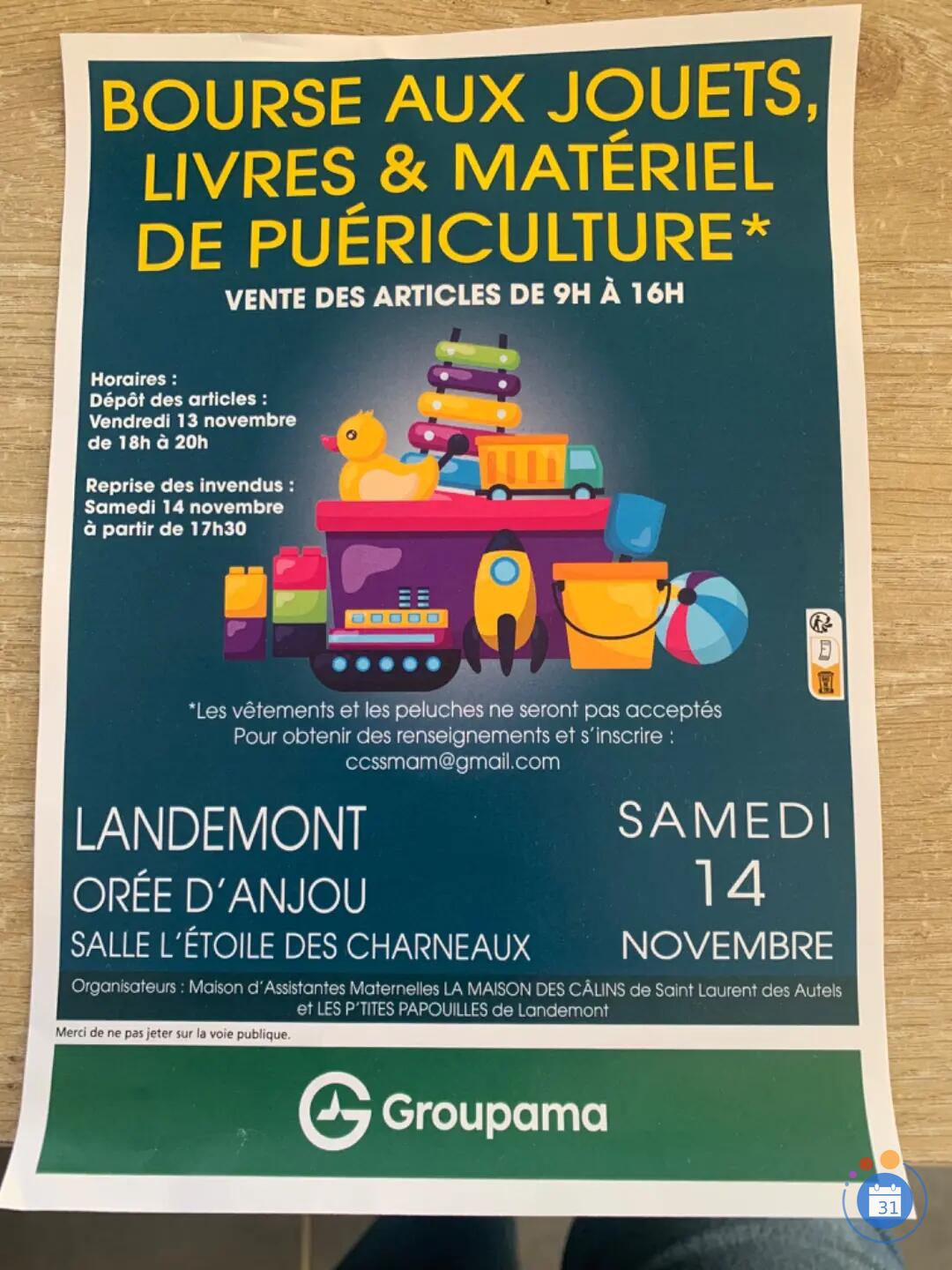 Image Bourse aux jouets livres et matériels de puériculture (photo 1)