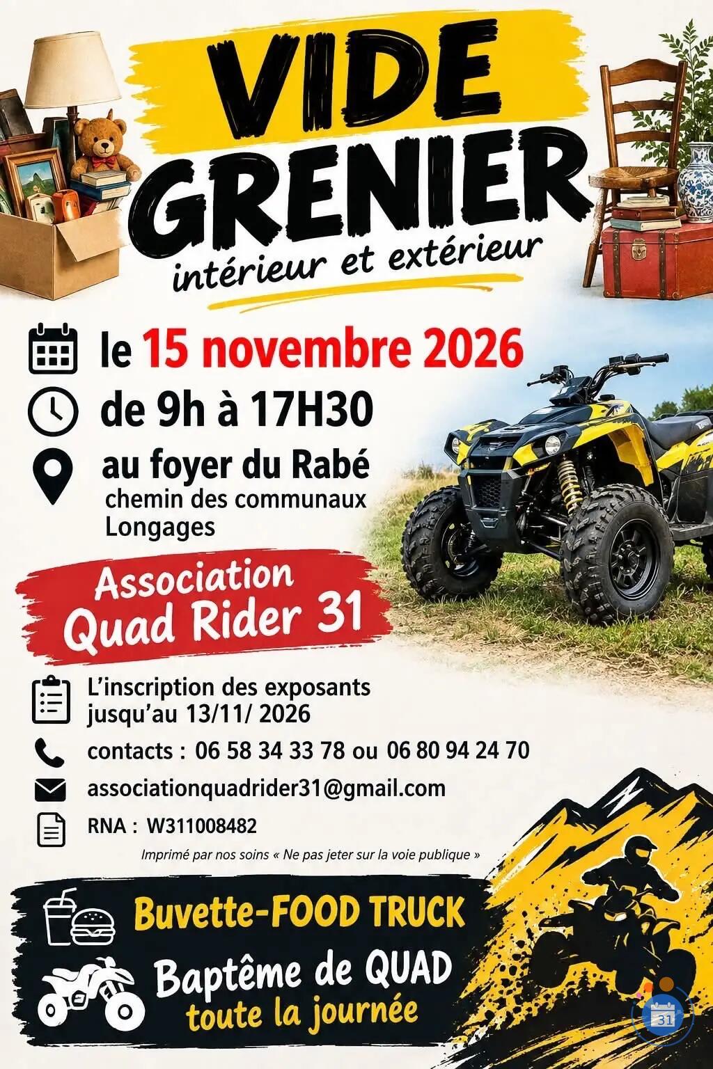 Image Vide grenier quad rider 31 (photo 1)
