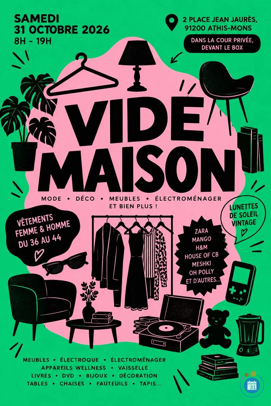 Image Grand vide-maison à Athis-Mons (91) – Samedi 31 octobre 2026 (photo 1)