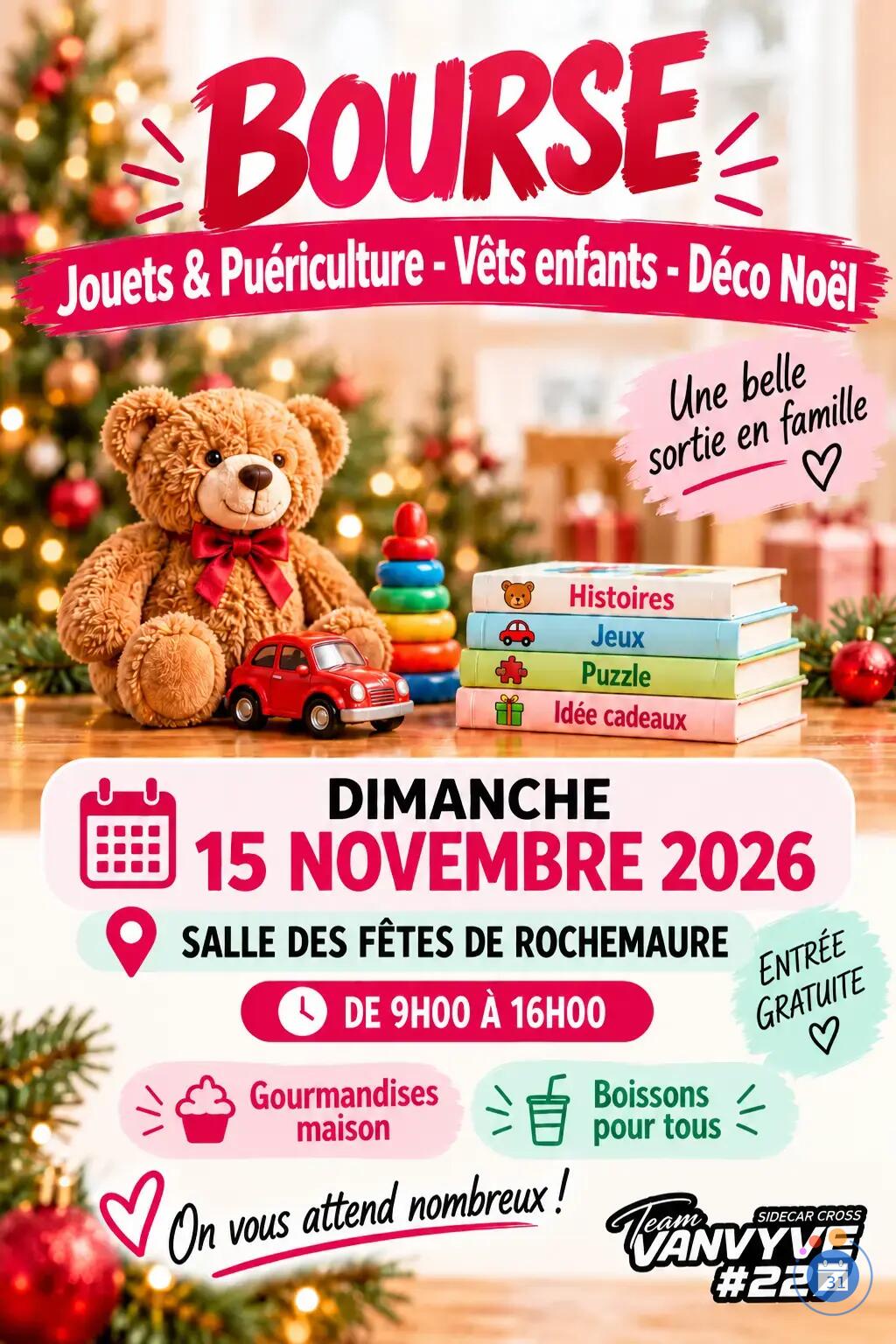 Image Bourse aux jouets, puériculture, vêtements enfants, décoration de Noël (photo 1)